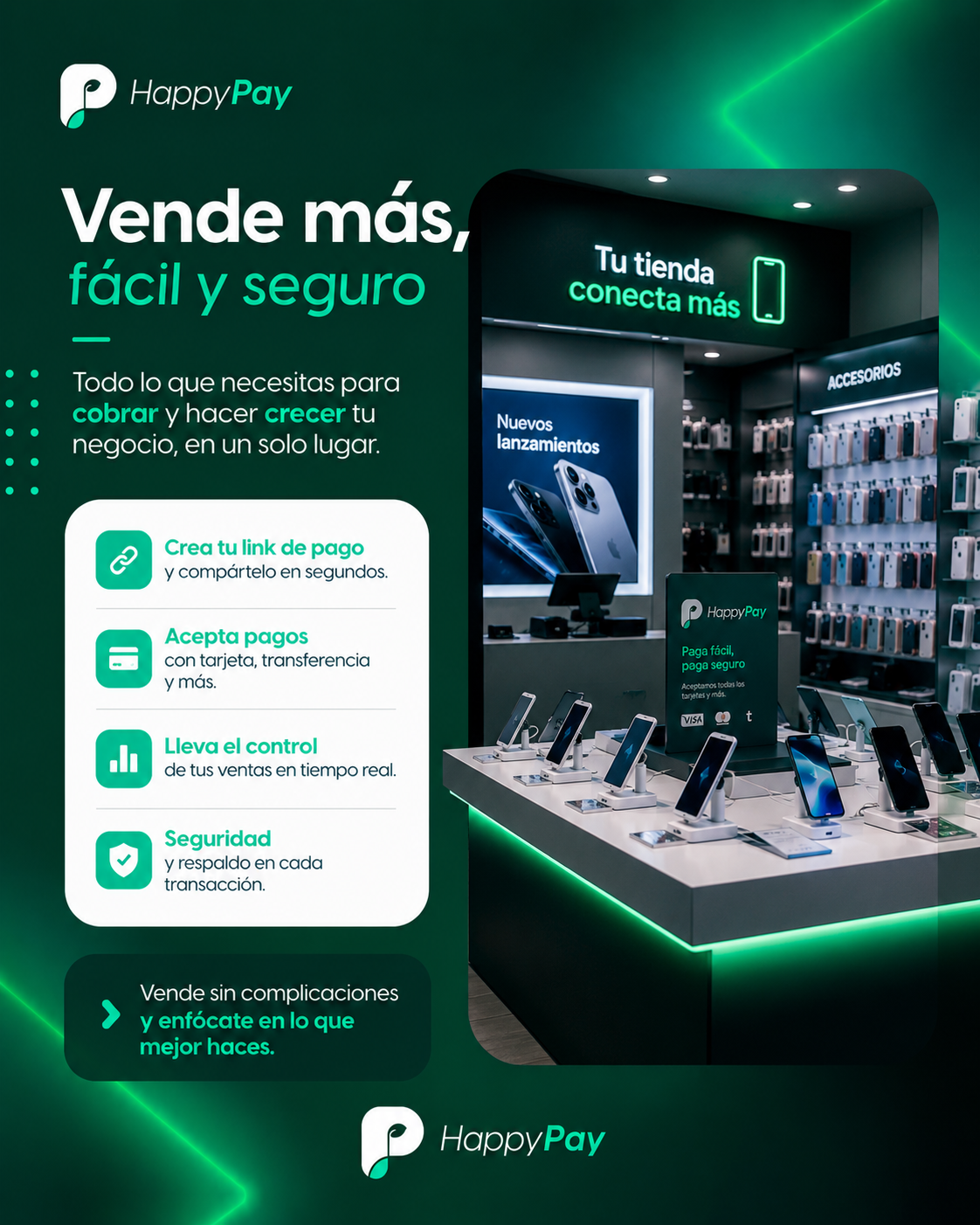 happypay vende facil y seguro
